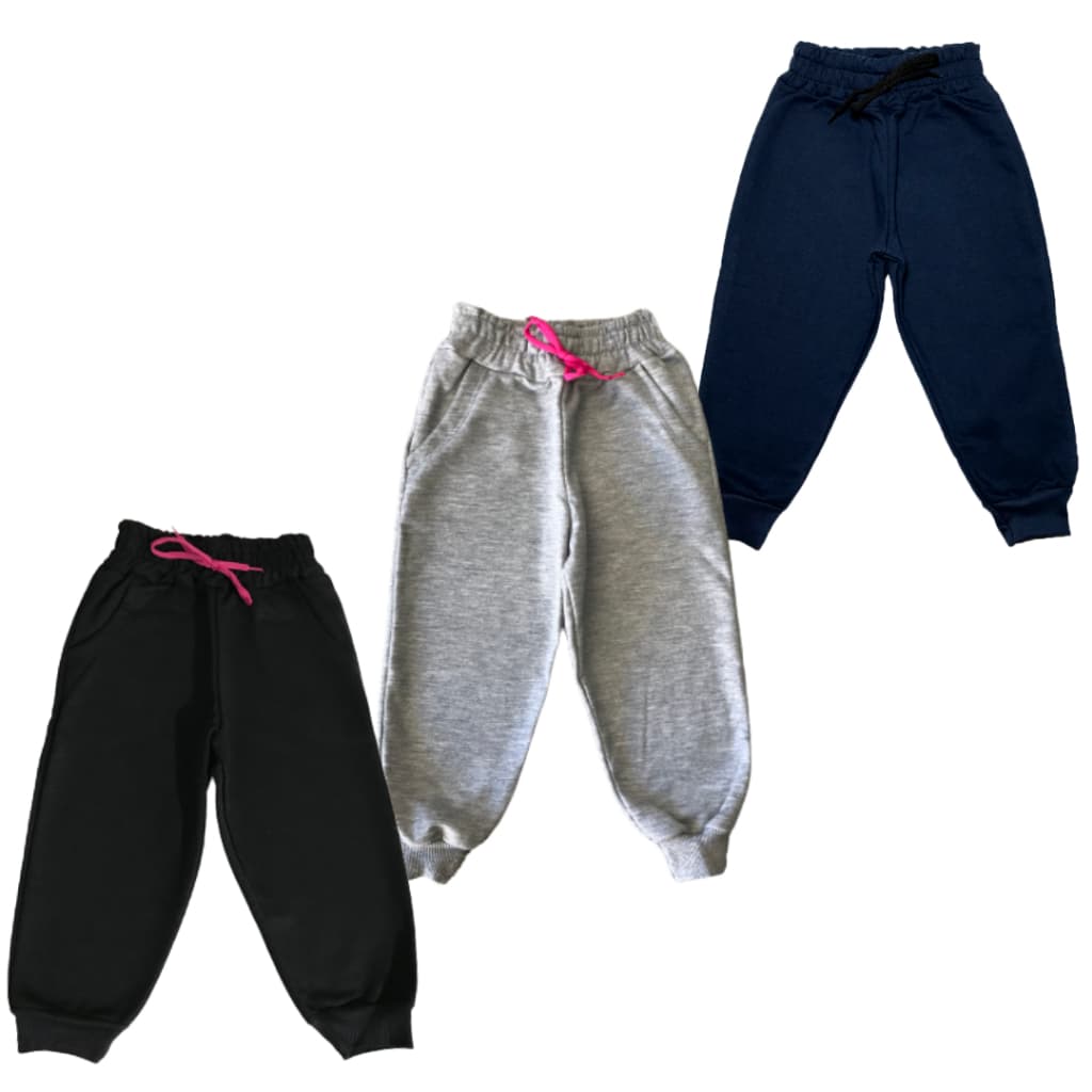 Calça Moletom Infantil Juvenil Peluciada peças Sortidas Roupa Inverno