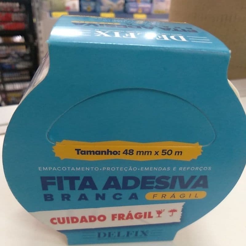 2 Fita adesiva cuidado frágil 48mm X 50m