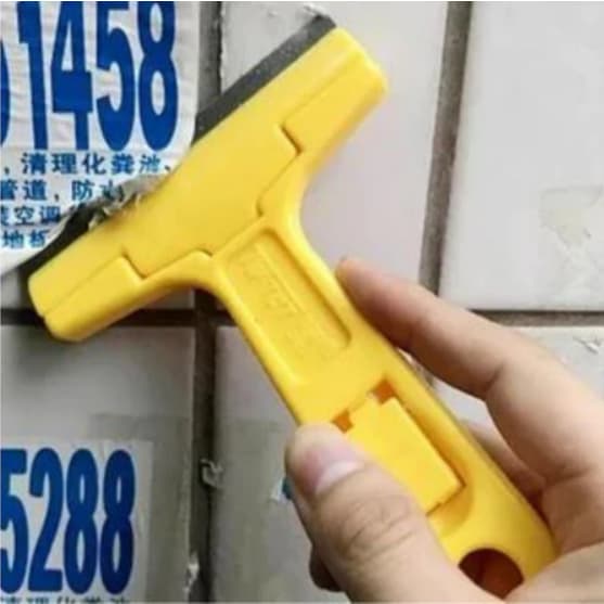 kit de Estilete Raspador Piso Rejunte Plano Tintas Vidro Azulejo com 3 Laminas
