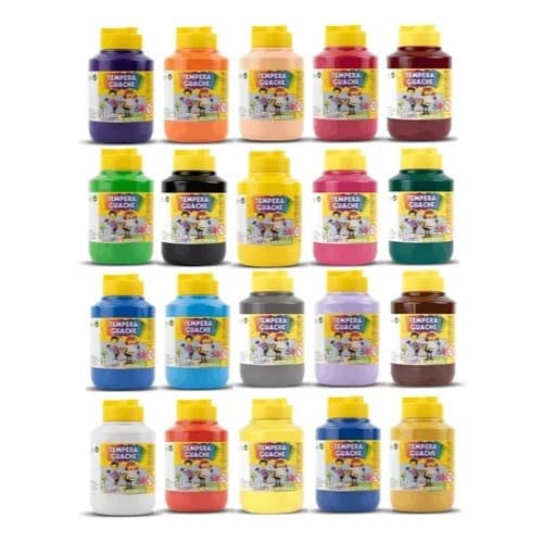 TINTA TEMPERA GUACHE ESCOLAR 250ML - ACRILEX CORES DIVERSAS