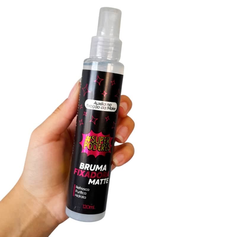 Bruma Fixadora Matte Fixador de Maquiagem Blinda Pele -Super Poderes