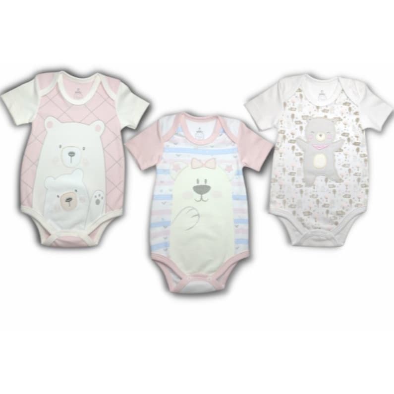 BODY ESTAMPADO E BORDADO BABY CHARMY - FEMININO