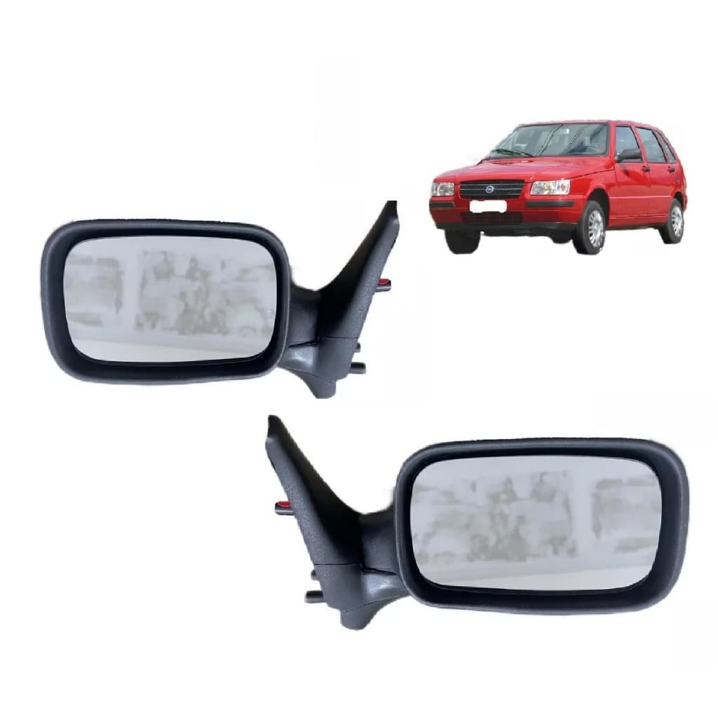 Par Retrovisor Externo Uno Fire 2001 2002 2003 2004 4portas