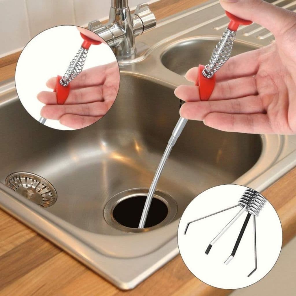 Desentupidor com Garras Para Vasos Sanitários, Sifão, Ralos, Pias de Cozinhas Fácil Manuseio
