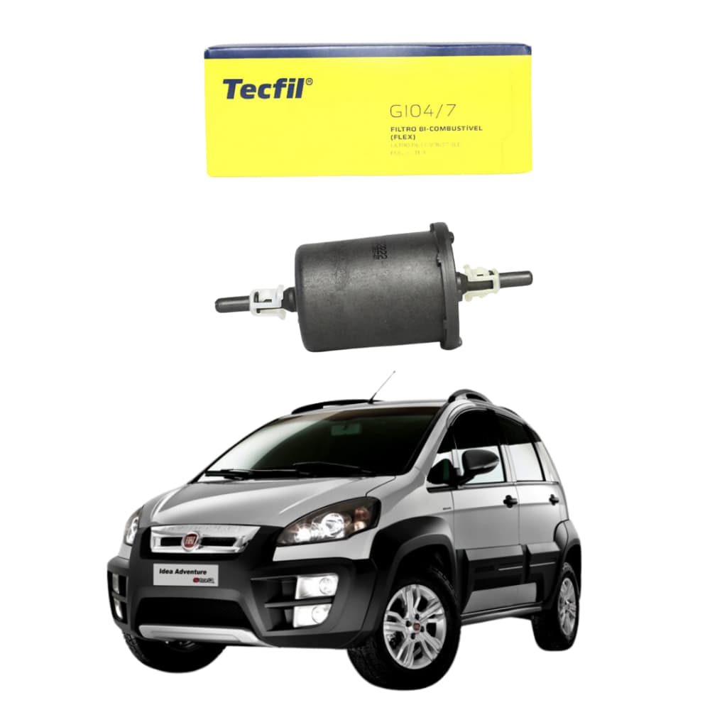 Filtro De Gasolina Fiat Idea 2005 até 2017 Flex Original Tecfil Combustivel