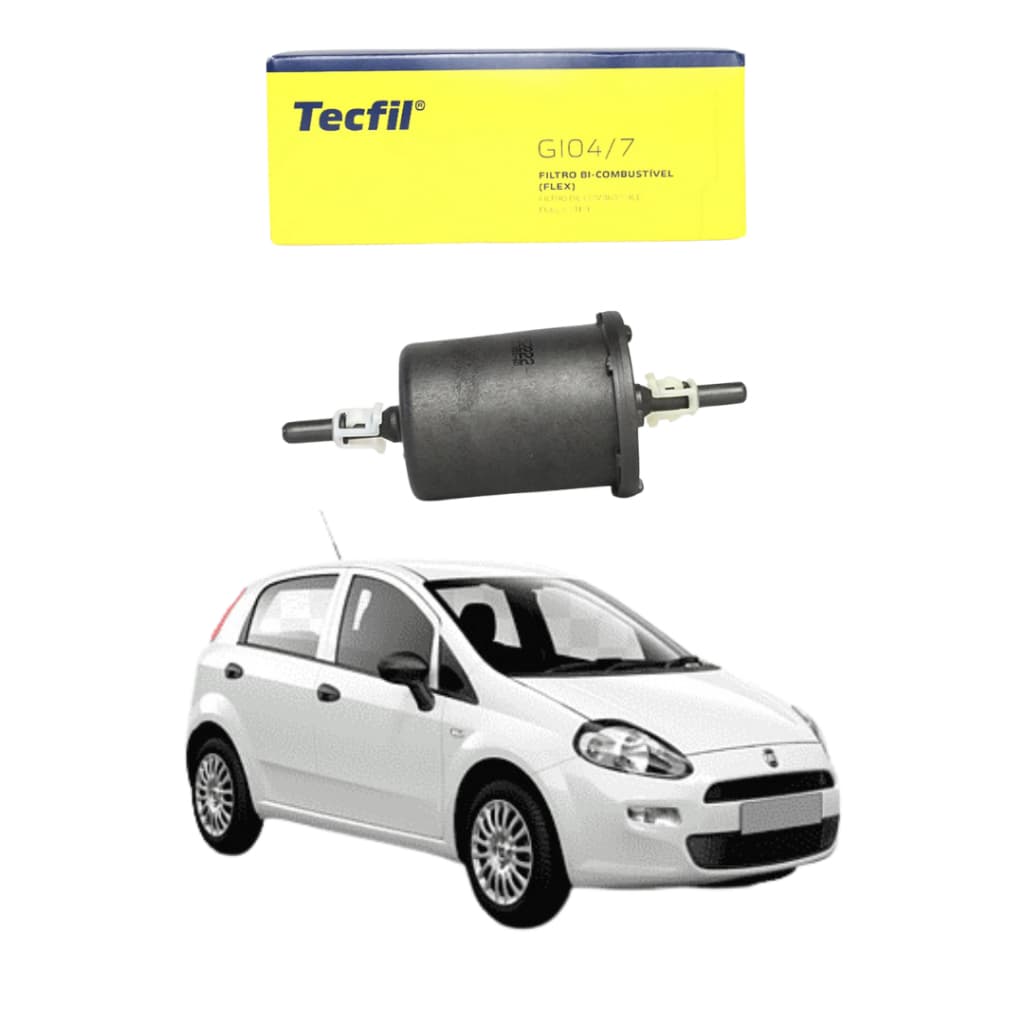 Filtro De Gasolina Fiat Punto 2007 até 2016 Flex Original Tecfil Combustivel