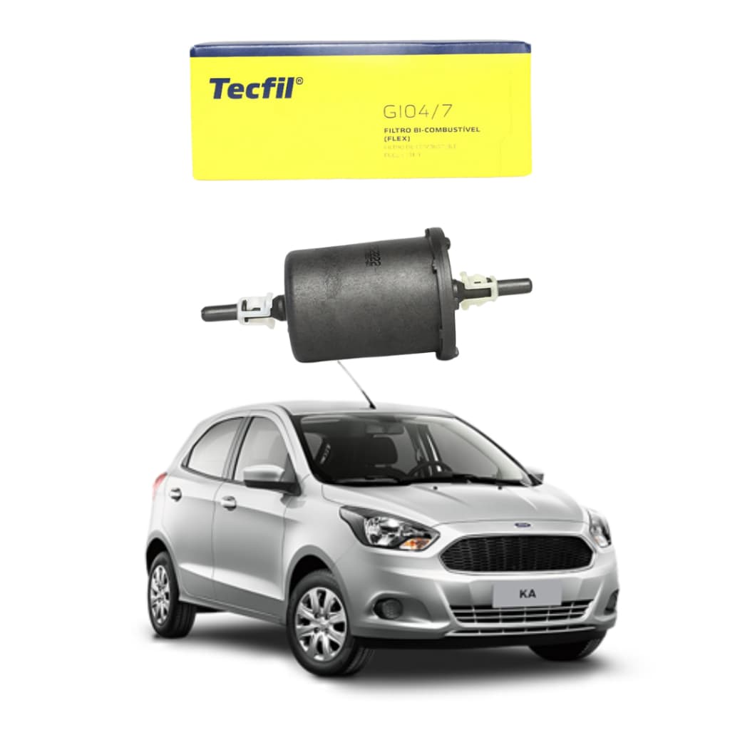 Filtro De Gasolina Ford Ka 2014 até 2020 Flex Original Tecfil Combustivel