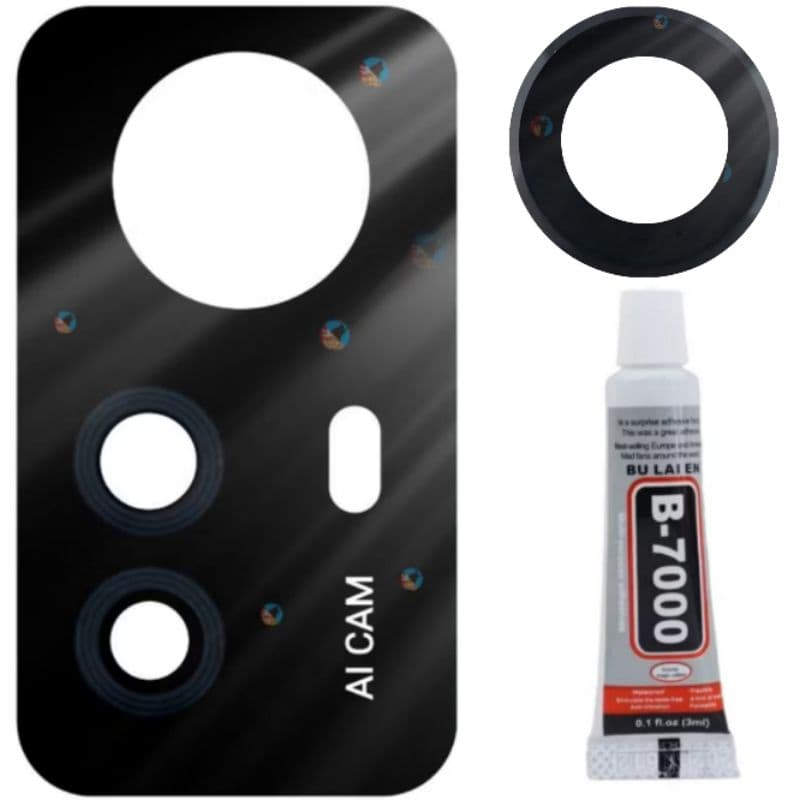 Lente da Camera Para Redmi Note 12s + Cola B7000 3ml Vidro da Câmera Vidrinho Traseiro + colaB7000 3ml