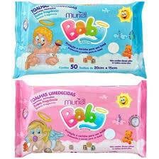 Toalhas Umedecidas Baby Menino/menina - 50 Toalhas - Muriel(CADA)