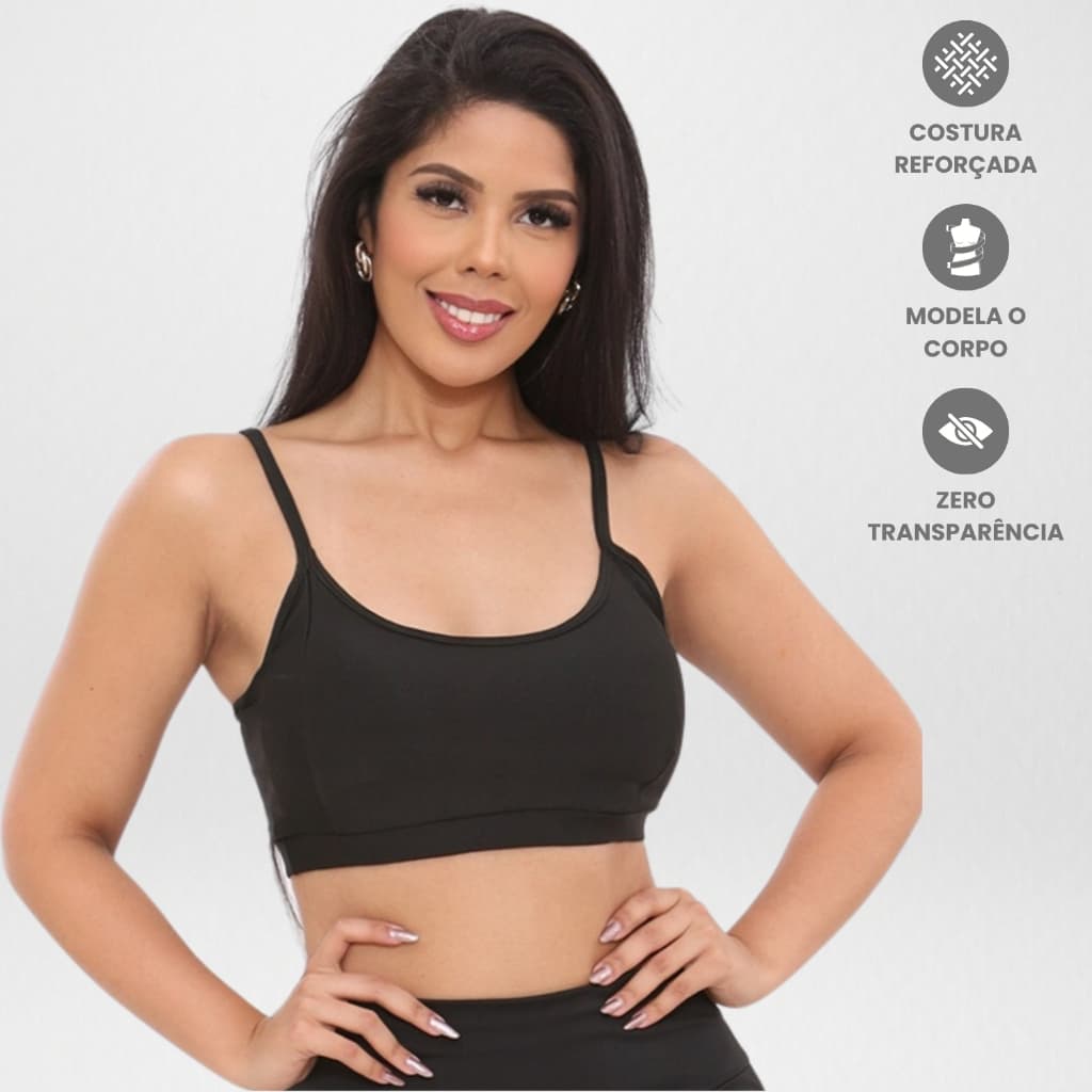 Top de Alcinha Feminino Academia Roupa Fitness