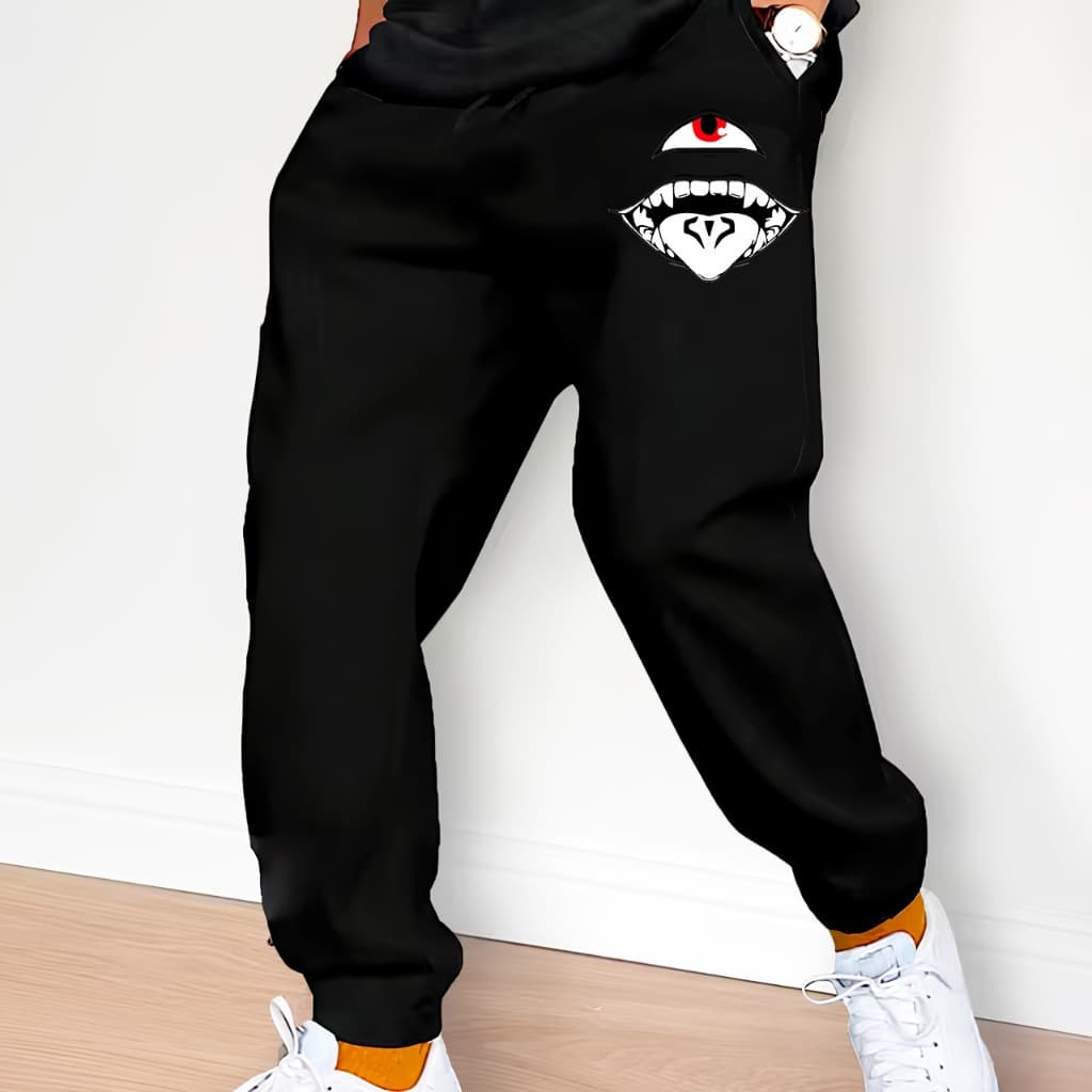 Calça Moletom Algodão Unissex Estilosa Streetwear Anime Manga Ryomen Sukuna Kaisen