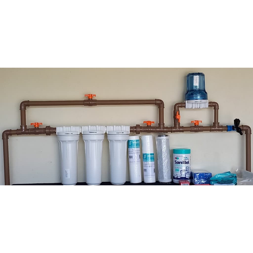 Sistema De Filtração Impurezas E Cloração De Água De Poço