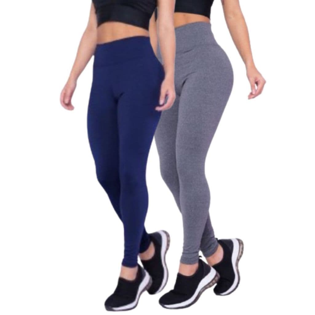 Kit 2 Calça Legging Feminina Suplex