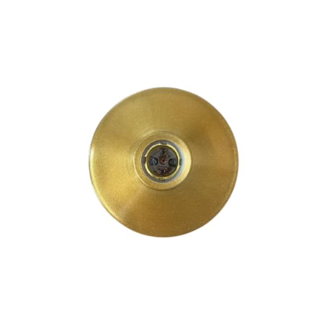 Plafon Plafonier Redondo Dourado Alumínio
