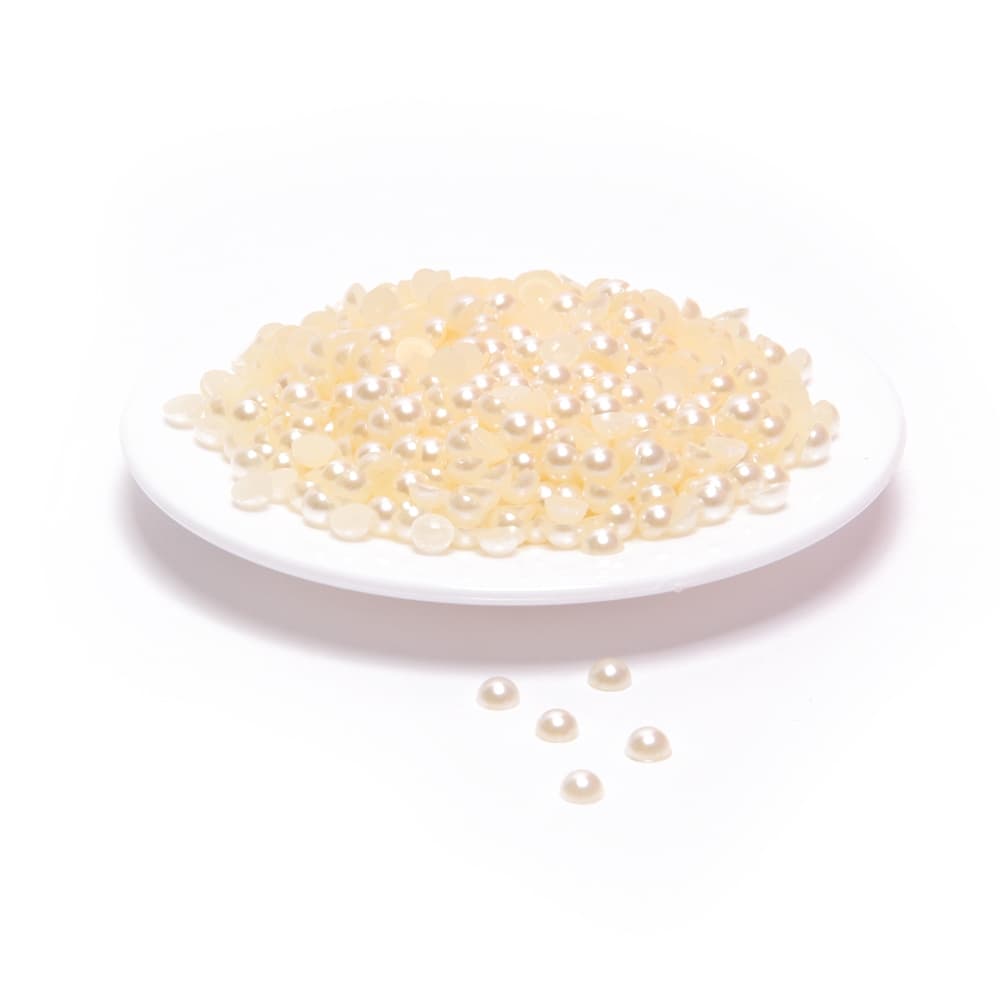 Meia Perola 6mm Champanhe 1000 Peças Para Colagem Atacado