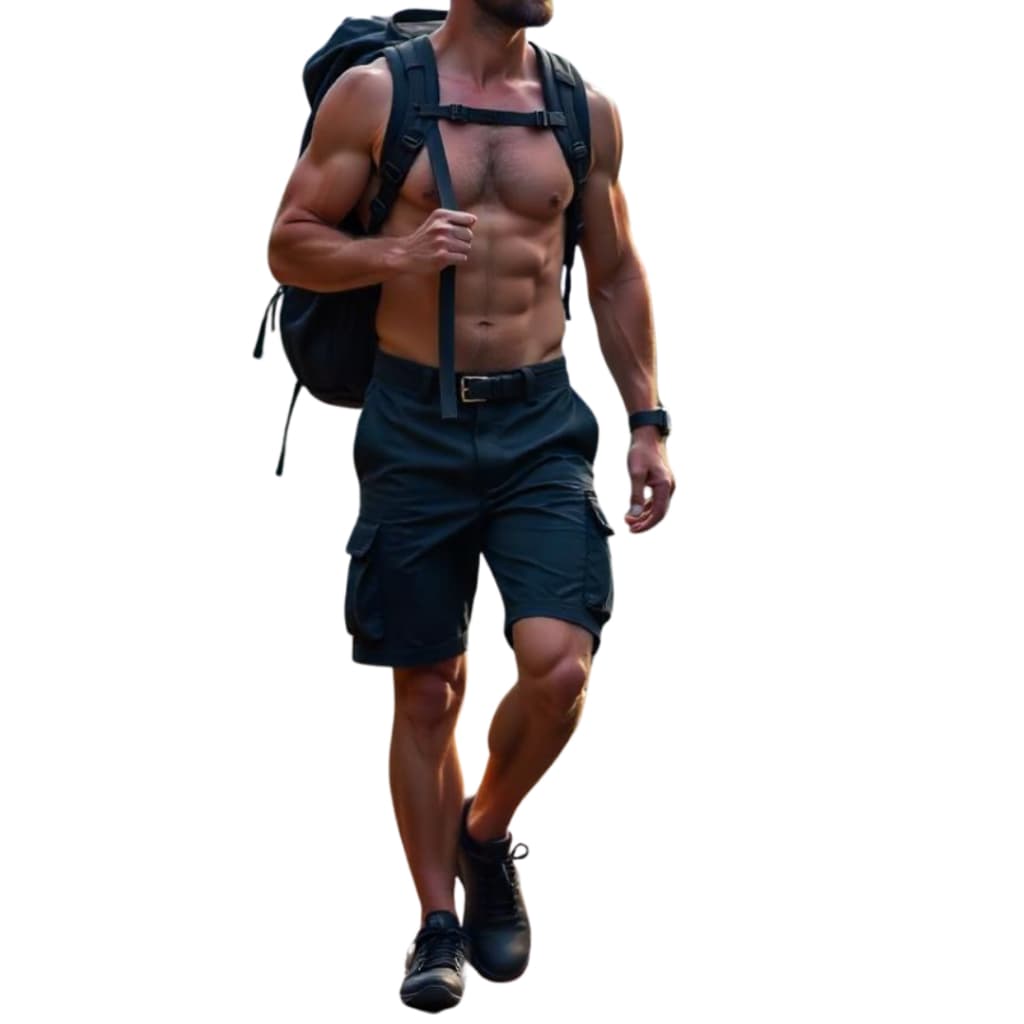 Bermuda Cargo Nylon RipStop - Bermuda Cargo Tracking - Trilha - Montanhismo - Adventure + Fator UV e Resistente à Água
