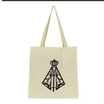 Bolsa Ecológica Estampada NOSSA SENHORA para Compras, Praia e Academia
