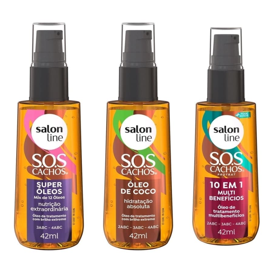 Kit Oleo Capilar Coco Super Oleos Multibeneficios Salon Line