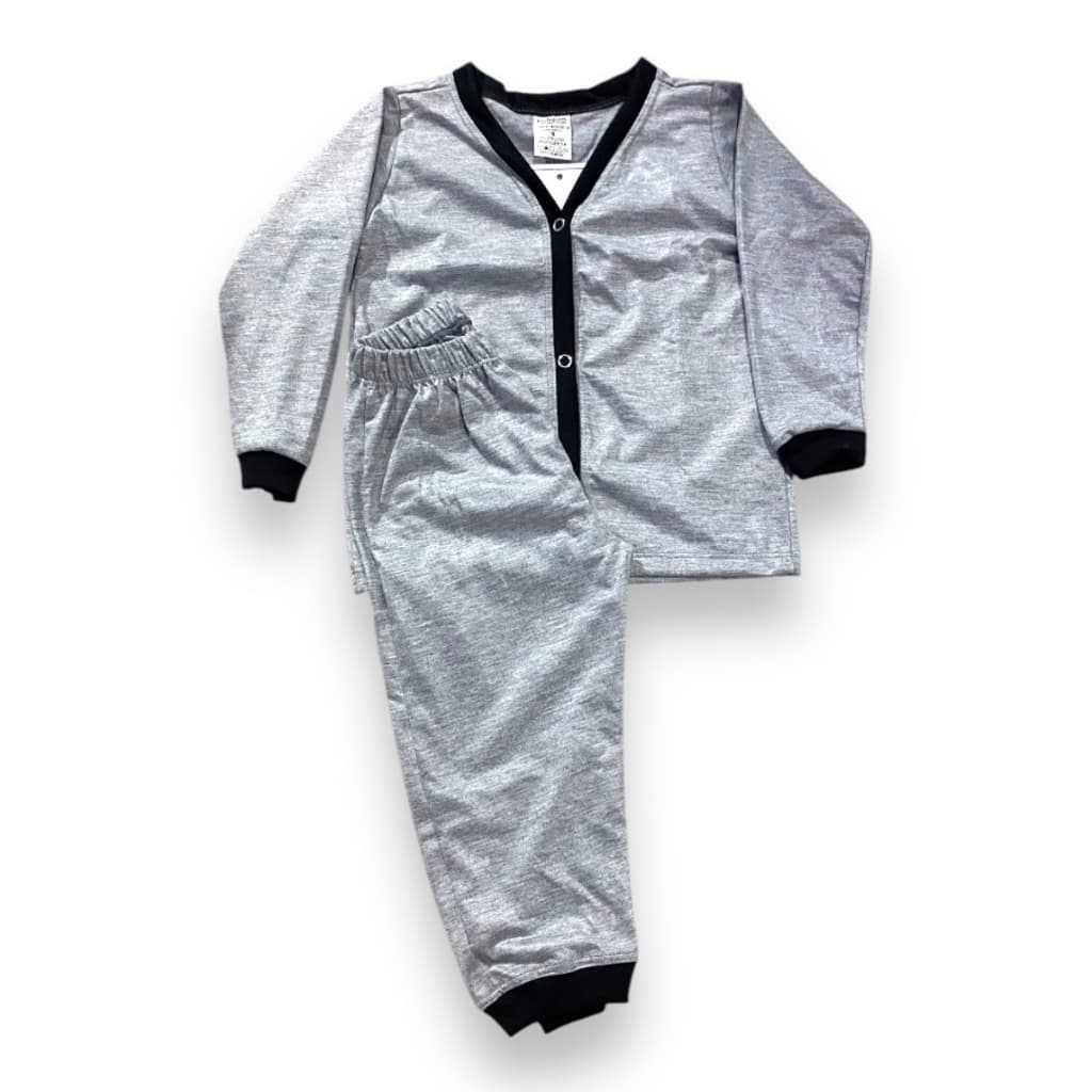 pijama americano infantil masculino de botões menino frio