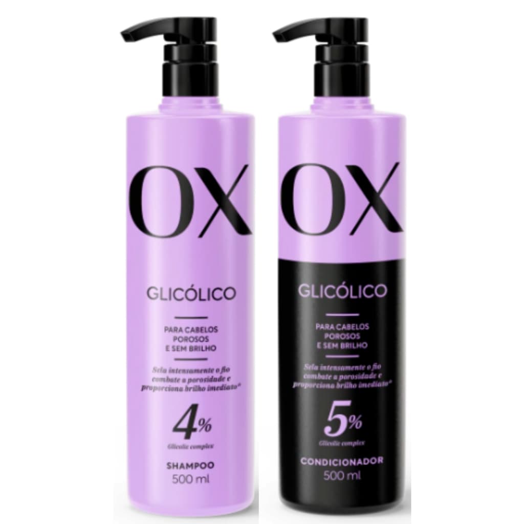 Kit Shampoo e Condicionador Ox Glicólico 500ml