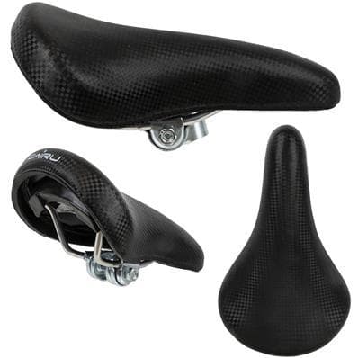 Banco Selim Mtb Cairu Ams 507plus Preto C/ Carrinho P/ Bicicleta