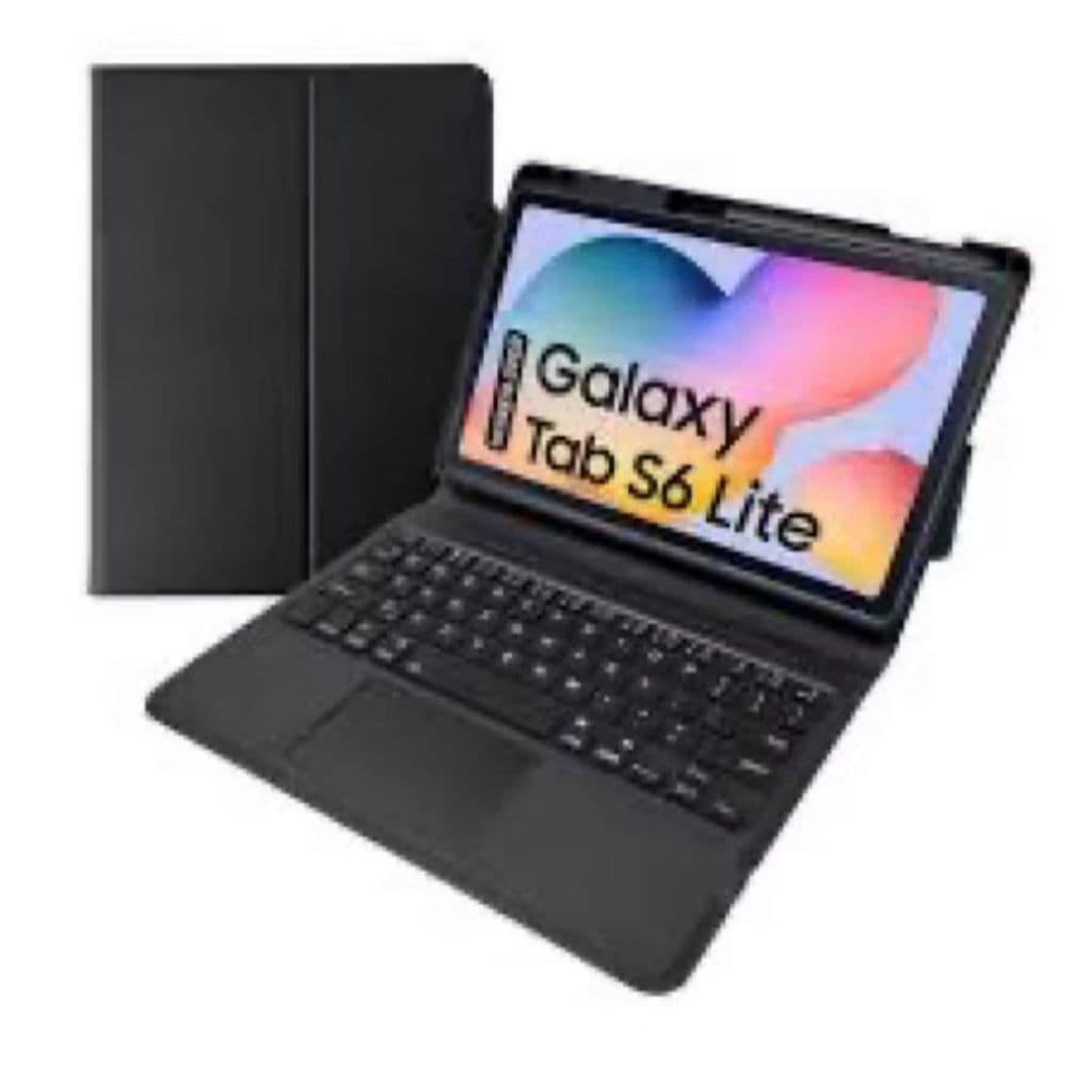 ATALHOBR Capa de Silicone com Suporte de Caneta Com Teclado touchpad Bluetooth para  Samsung S6 Lite