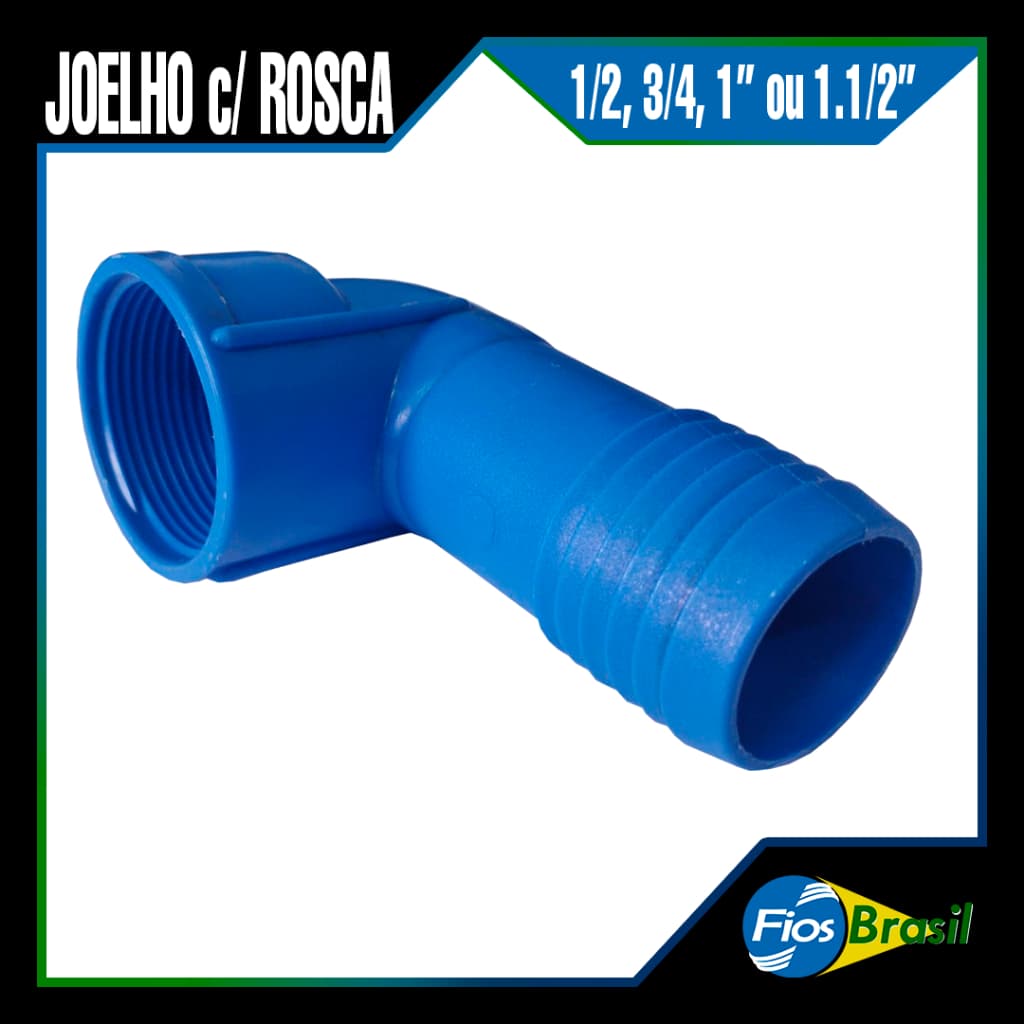 Joelho c/ Rosca Interna 1/2, 3/4, 1" e 1.1/2 | Para Sistemas de irrigação, PEBD