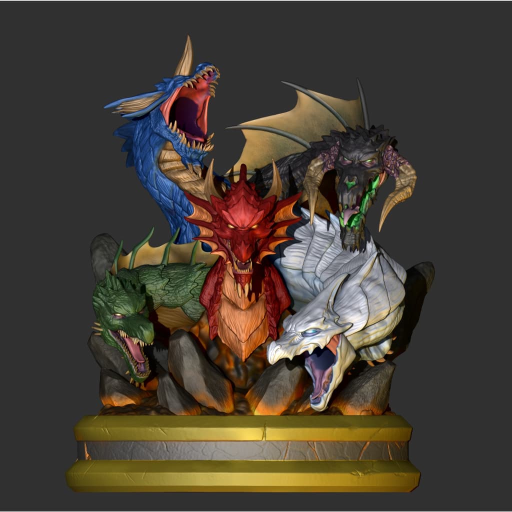 Torre de Dados Tiamat Dugeons and Dragons Rpg Dragão