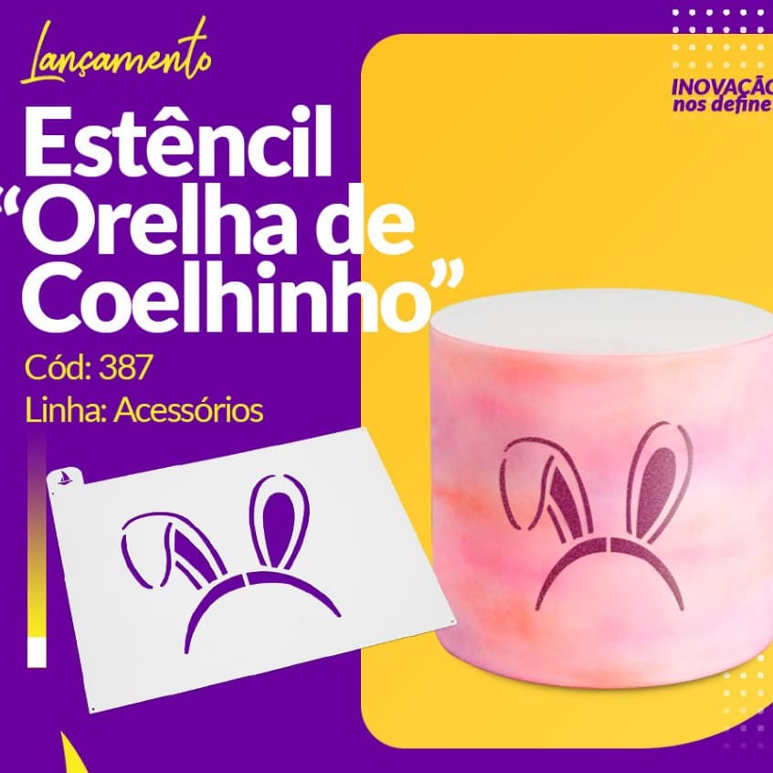 Estêncil Orelha de Coelhinho – Cód 387 Porto Formas