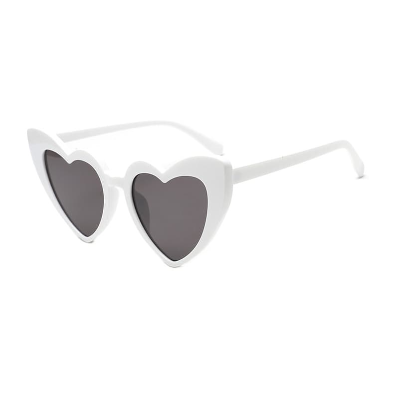 Óculos de Sol Olho de Gato / Formato Coração / Vintage / Preto/Rosa/Branco  Feminino para Presente de Natal