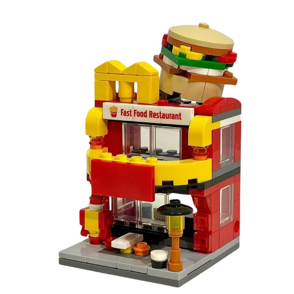 Blocos De Montar Restaurante Loja Fast Food Shopping