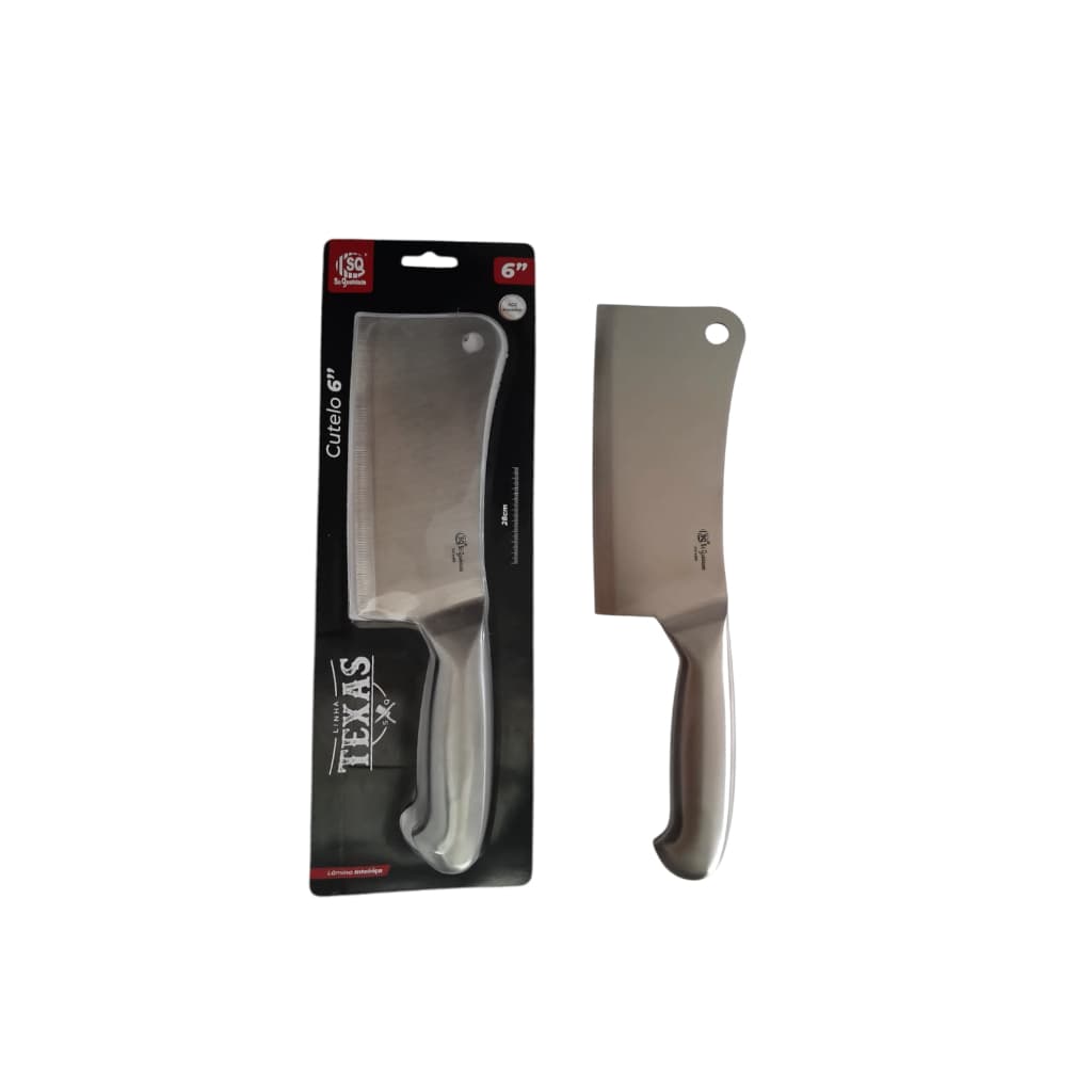 CUTELO INOX LINHA TEXAS SQ CUTELO CABO INOX 6 POLEGADAS