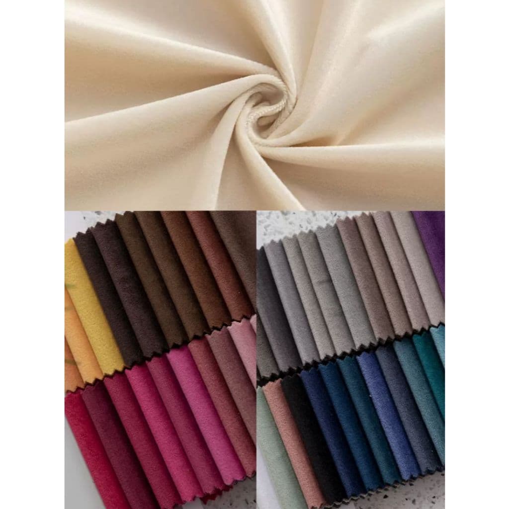 Kit 2M URATECIDOS Tecido Suede Liso Veludo Para Estofados Decoração Moveis Varias Cores 2M X 1,50M