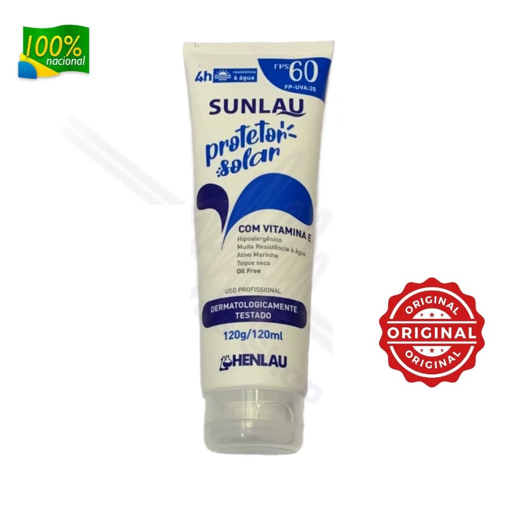 Creme Protetor Solar Sunlau Fps60 Facial 120g Original