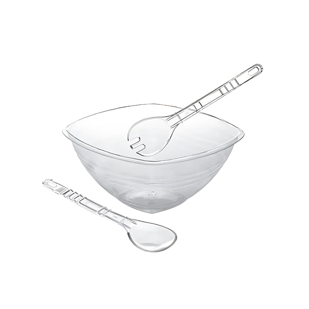 Saladeira PS 4,5 Litros com Garfo e Colher Delta Útil