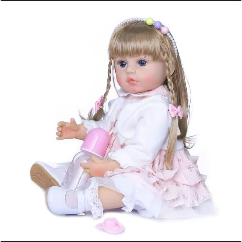 Boneca/bebê reborn 50cm, original, corpo todo de silicone .