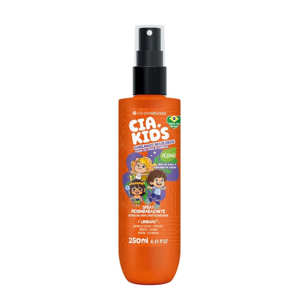 Spray desembaraçante cabelinhos brasileiros cia kids 250ml