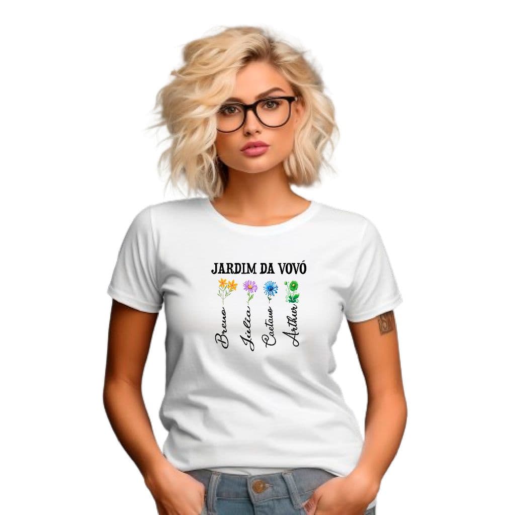 CAMISETA JARDIM DA VOVÓ PERSONALIZADA