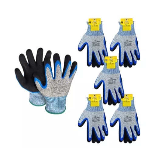 Kit 5 Luvas Anti Corte 1007N CA32039 SUPER SAFETY