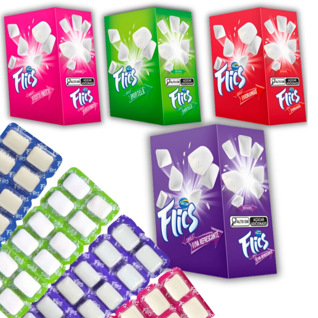 Chiclete Flics C/12 Unidades - Arcor