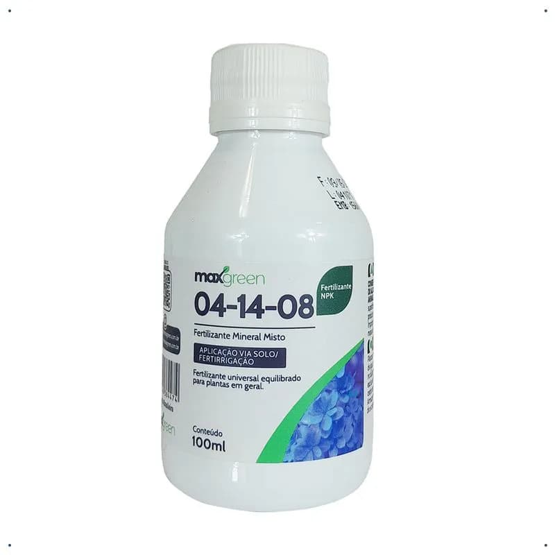 Adubo Maxgreen NPK 04-14-08 - Concentrado 100ml