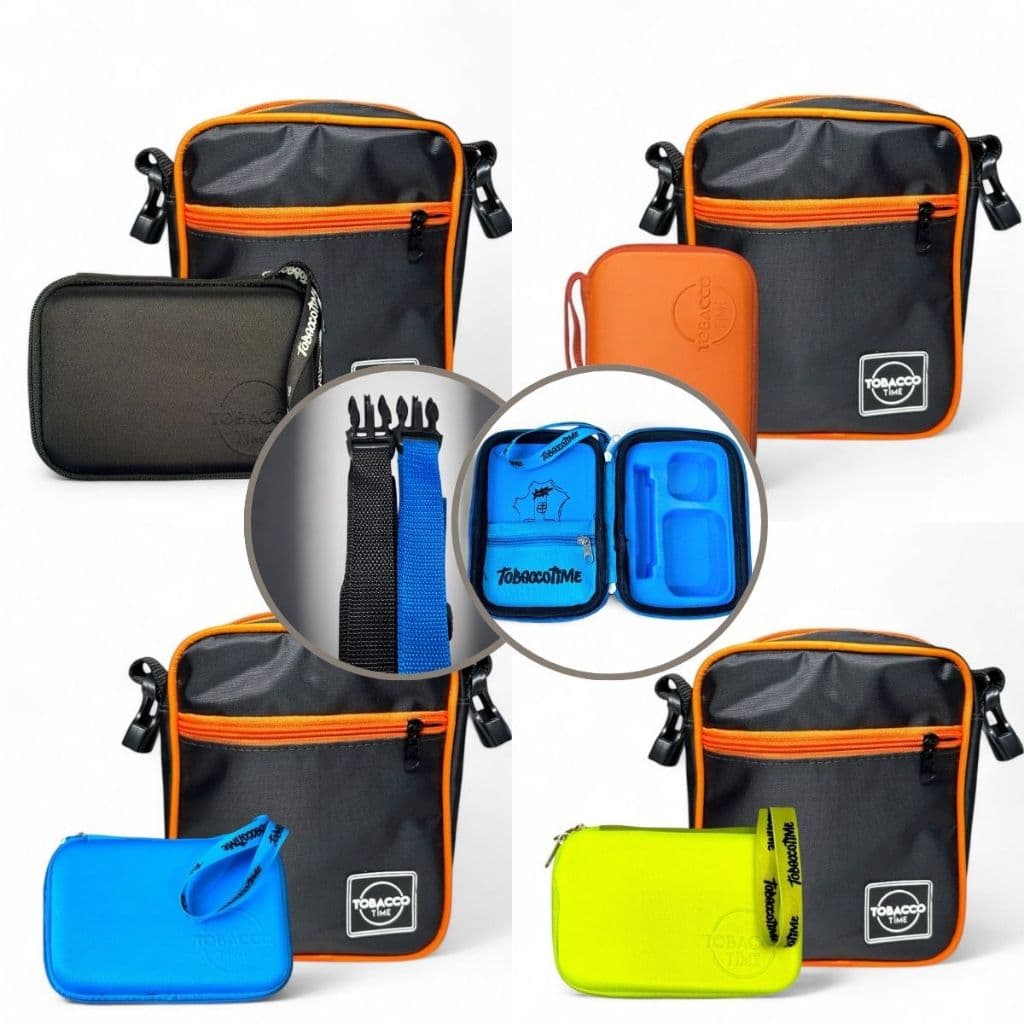 Conjunto Shoulder Bag Transversal Cor Laranja + Case Organizador Diversas Cores
