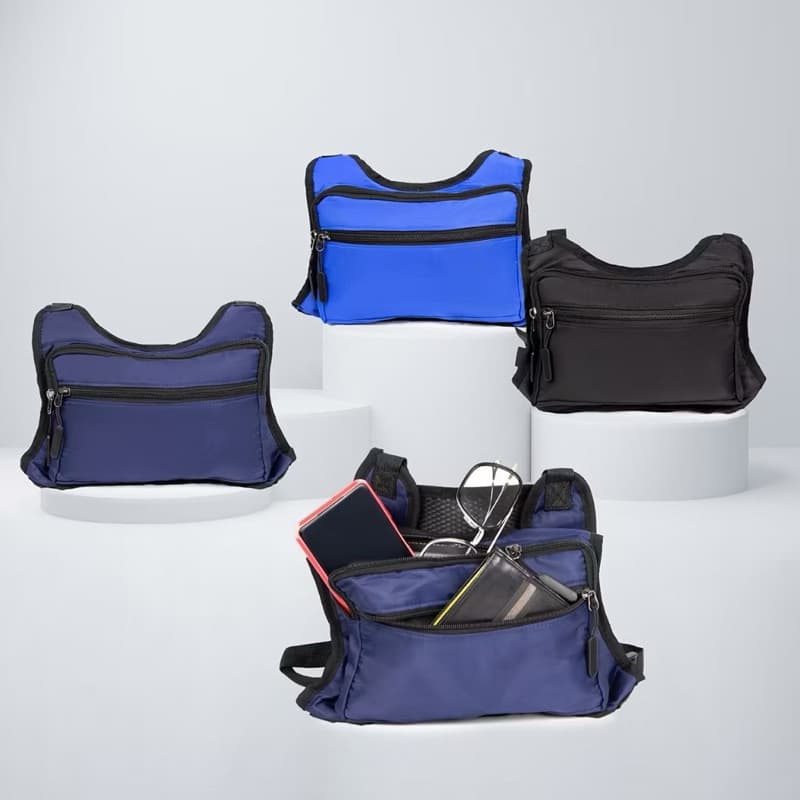 Bag Pochete de Peito Tática Masculina Impermeável - Sholder Bag Colete Peitoral Ajustável ao Corpo
