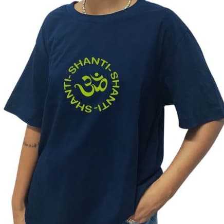 Camiseta Tshirt Camisa Estampada "SHANTI" 100% Algodão Premium Masculina e Feminina Top p/ Caminhada e Academia