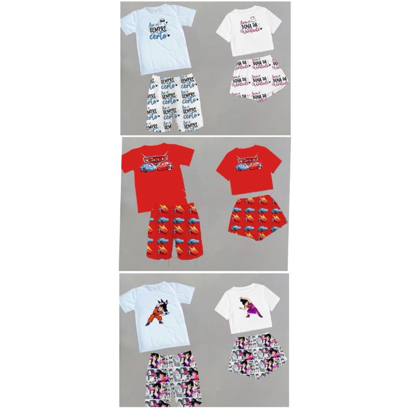 pijama casal baby-doll roupa de dormir personalizado