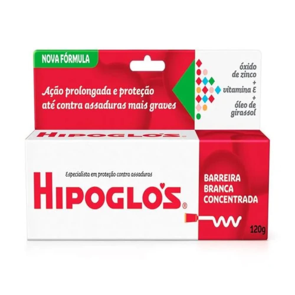 Hipoglós Barreira Branca 120g Pomada Para Assadura Grave