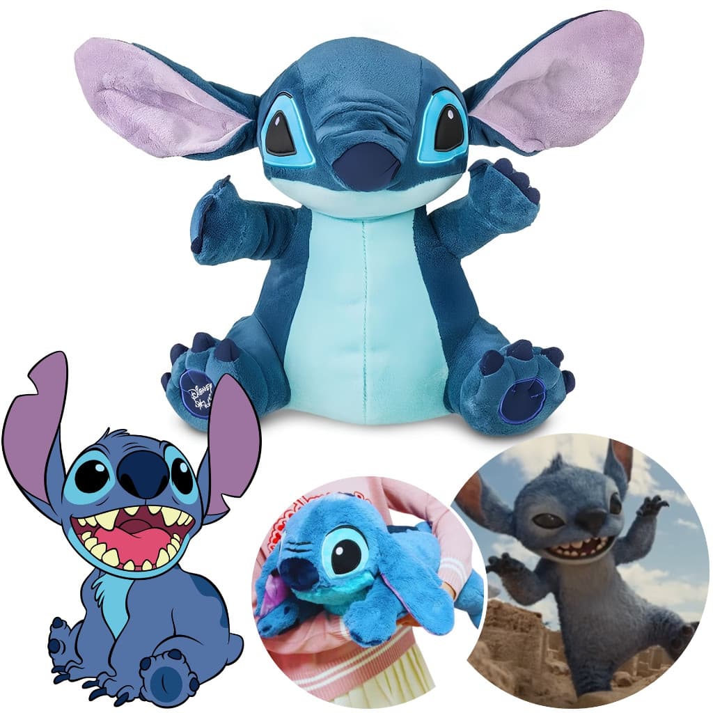 Boneco De Pelúcia Stitch Lilo E Stitch Com Som 30cm Disney