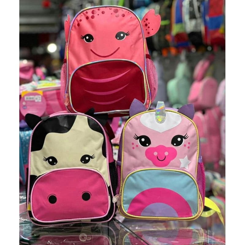 Mochila Pequena Infantil Oops Zoo Bichinhos Fofo Menino E Menina/ Mochila para creche/ Mochila para passeio/ denlex