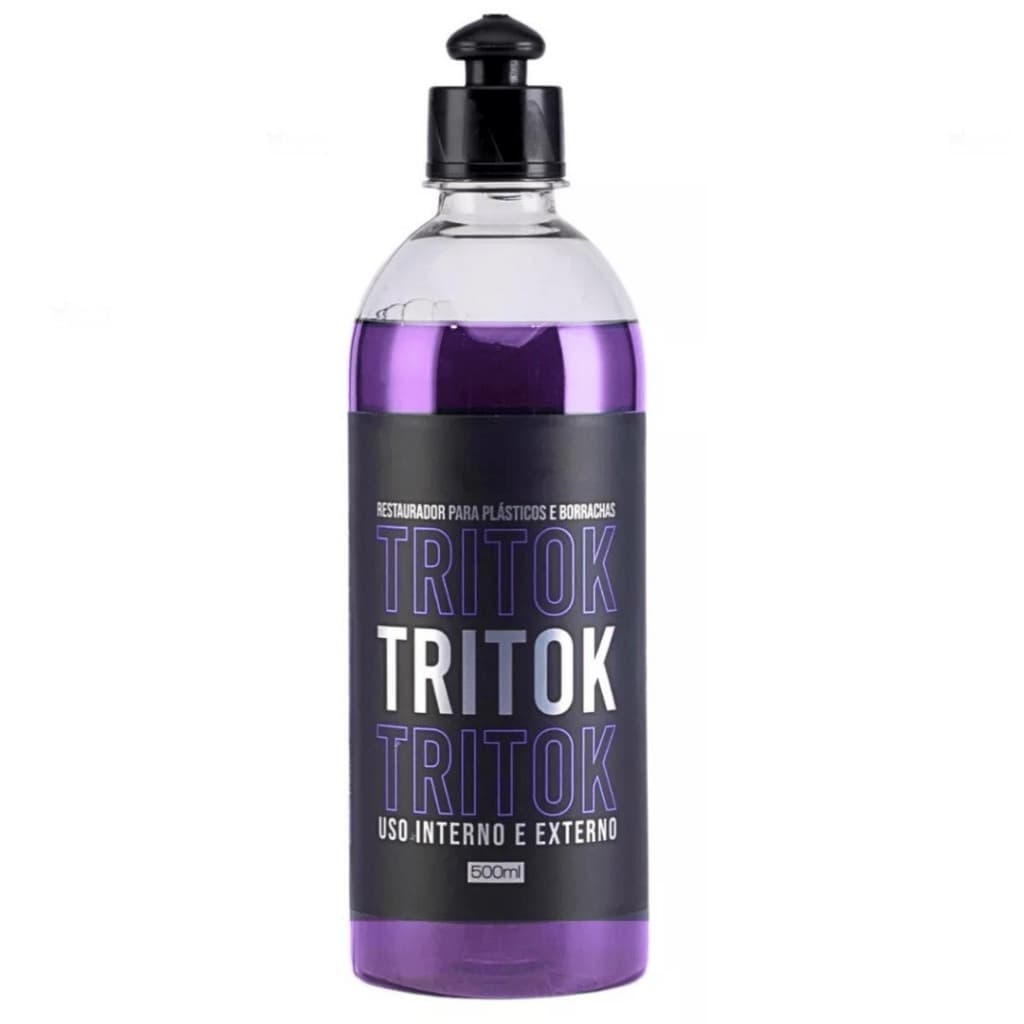Restaurador Tritok  de Plásticos e Pneu - 3 em 1 - Restaura tudo Dentro/fora 500ml
