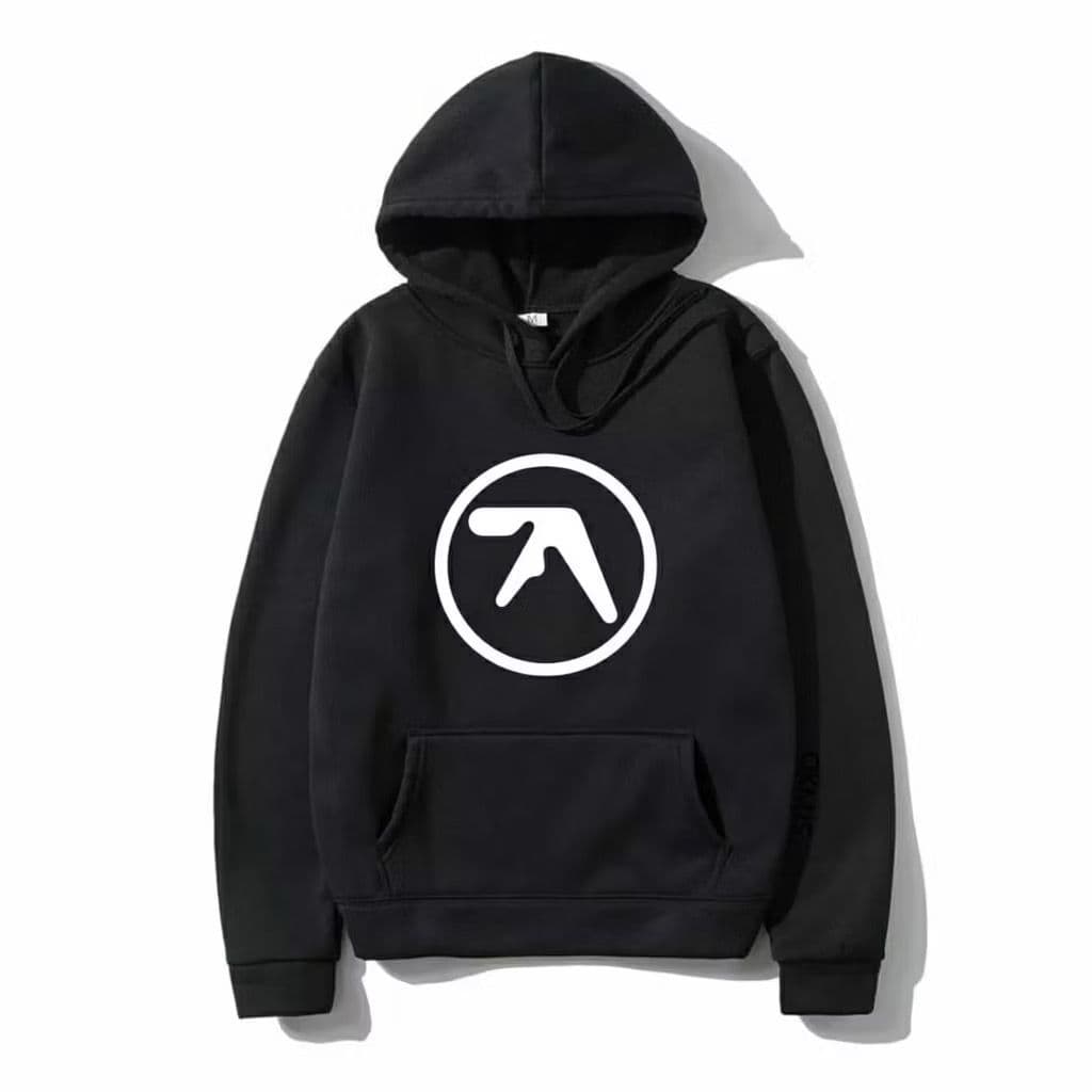 Moletom Canguru Aphex Twin Official Blusa De Frio Logo Música Capuz e Bolso Unissex